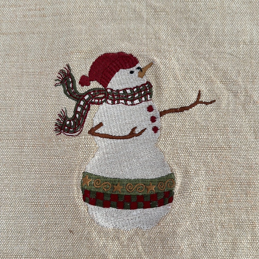 33 Inch Snowman Table Runner - Picture 5 of 10
